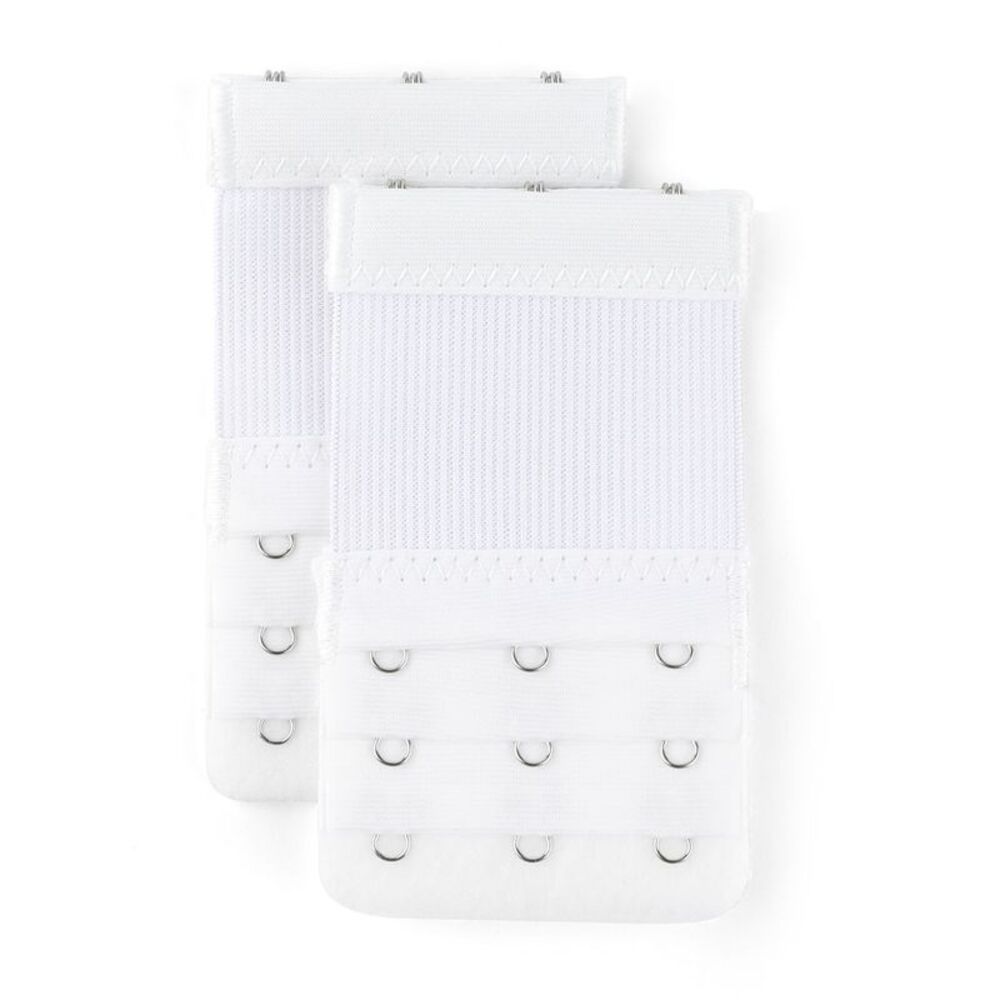 2pcs Bra Strap Extenders Set 3 Rows Elastic Bra Hook Extensions 3-hooks